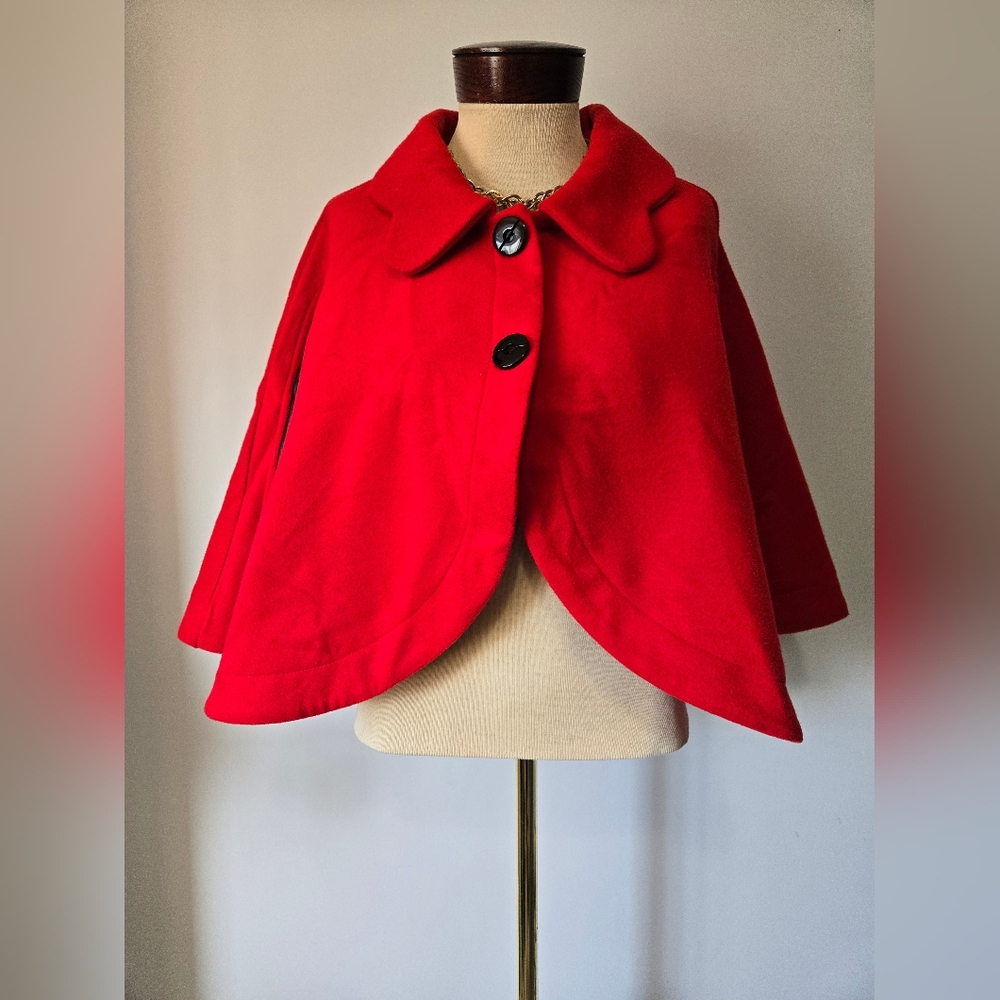 Elegant Red Women's Cape